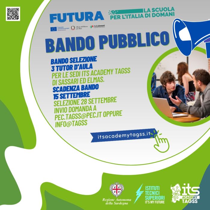 Avviso Selezione Bando 3 Tutor D’aula – 2023